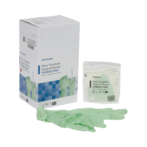 McKesson Perry® Performance Plus Polyisoprene Surgical Glove, Size 8.5, Green | Quantity - 1x BX