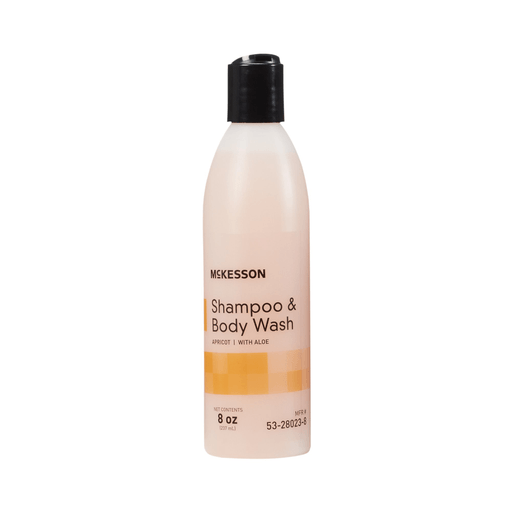 McKesson Shampoo and Body Wash, Apricot Scent, 8 oz. Squeeze Bottle | Quantity - 1x EA