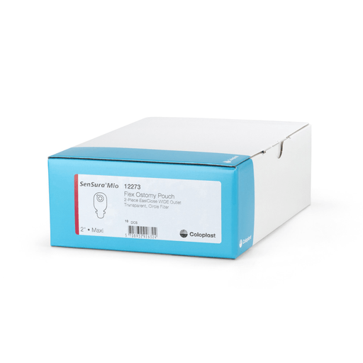 SenSura® Mio Flex 2-Piece Transparent Ostomy Pouch, Red Match | Quantity - 1x BX