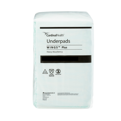 Wings Plus Underpads, Disposable, Heavy Absorbency, Beige, 36 X 36 Inch | Quantity - 1x CS