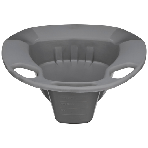 McKesson Stackable Bedpan, Non-Stick Plastic, Graphite Color | Quantity - 1x EA