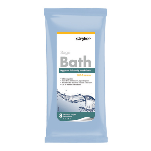 Sage Comfort Bath® Rinse-Free Bath Wipe, Scented | Quantity - 1x CS