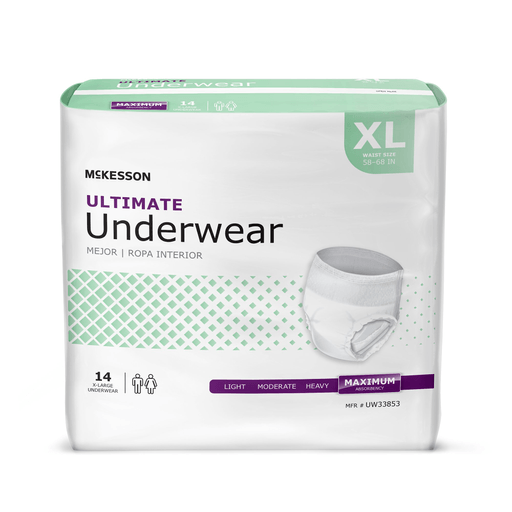 McKesson Ultimate Heavy Absorbency Incontinence Underwear, Extra Large | Quantity - 1x CS