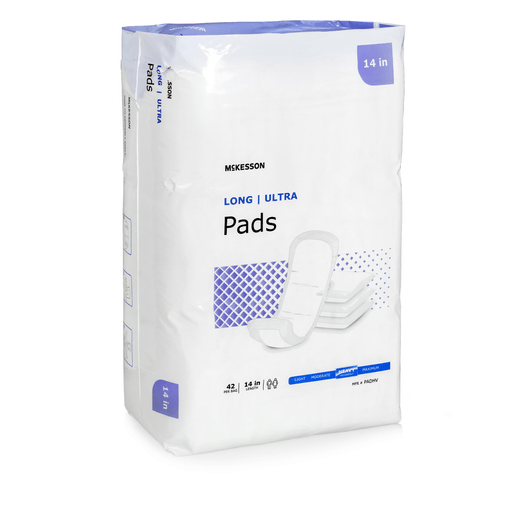 McKesson Ultra Heavy Absorbency Bladder Control Pad, 14 Inch Length | Quantity - 1x CS