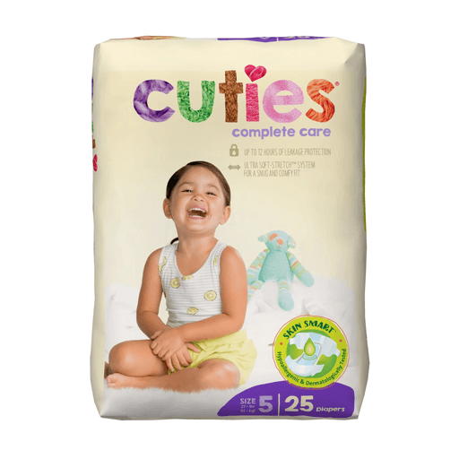 Cuties® Complete Care Diapers for Children, 27+ lbs. | Quantity - 1x PK