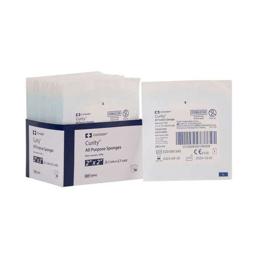 Curity™ Sterile Nonwoven Sponge, 2 x 2 Inch, 4-Ply | Quantity - 1x PK