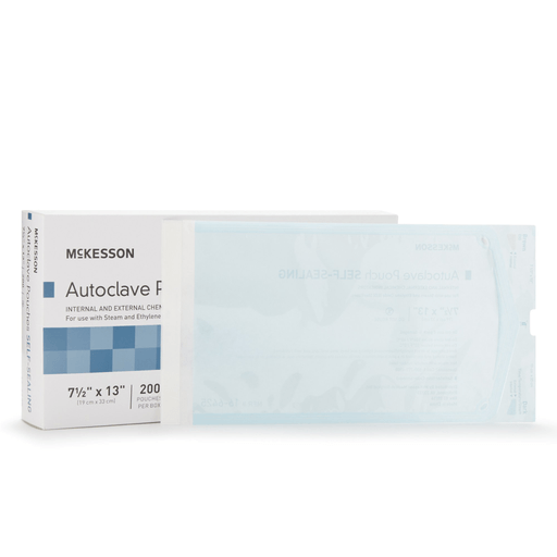 McKesson Sterilization Pouch, 7½ x 13 Inch | Quantity - 1x BX