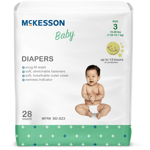 McKesson Baby Diapers, Size 3 | Quantity - 1x BG