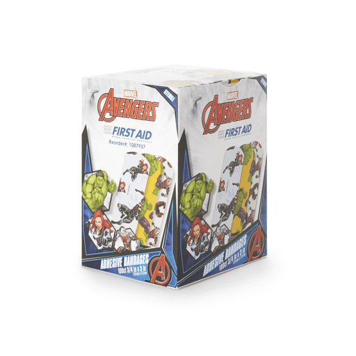American® White Cross Stat Strip® Avengers Adhesive Strip, ¾ x 3 Inch | Quantity - 1x BX