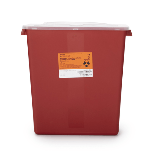 McKesson Prevent® Multi-purpose Sharps Container, 3 Gallon, 13.5 x 12.5 x 6 Inch | Quantity - 1x CS
