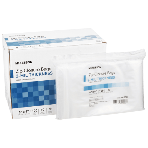 McKesson Zip Closure Bag, 6 x 9 Inches | Quantity - 1x CS