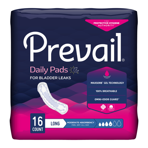 Prevail® Daily Pads Moderate Bladder Control Pad, 11-Inch Length | Quantity - 1x BG