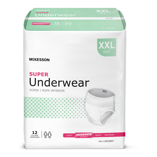 McKesson Super Moderate Absorbency Incontinence Underwear, 2X-Large | Quantity - 1x CS