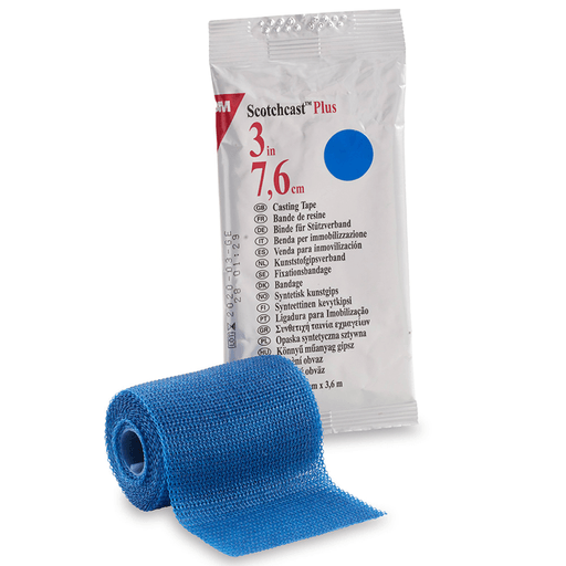 3M™ Scotchcast™ Plus Blue Cast Tape, 3 Inch x 4 Yard | Quantity - 1x RL