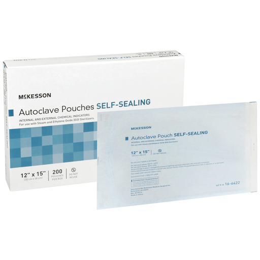 McKesson Sterilization Pouch, 12 x 15 Inch | Quantity - 1x CS