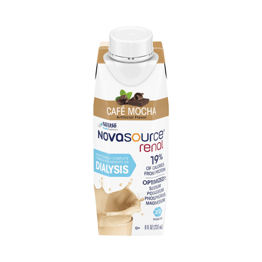 Novasource® Renal Café Mocha Formula for Patients on Dialysis, 8-ounce carton | Quantity - 1x EA
