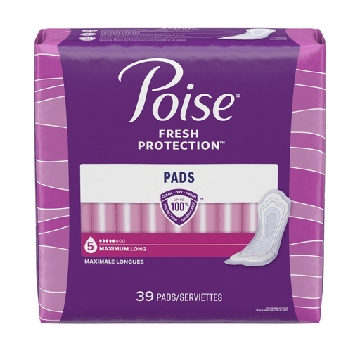 Poise® Maximum Absorbency Bladder Control Pad, Long Length | Quantity - 1x CS