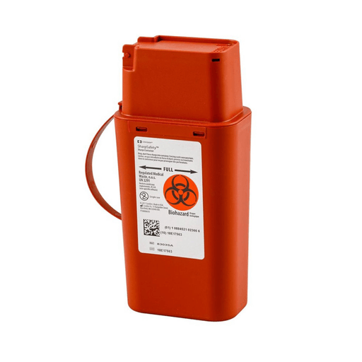 SharpSafety™ Sharps Transport Container, 1 Quart, 8¾ x 2½ x 4½ Inch | Quantity - 1x EA