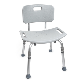 McKesson Aluminum Bath Transfer Bench with Removable Back | Quantity - 1x EA