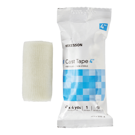McKesson White Cast Tape, 4 Inch x 4 Yard | Quantity - 1x BX
