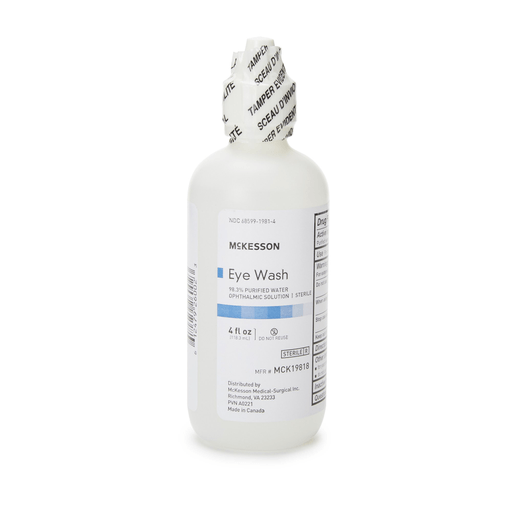 McKesson Eye Wash Solution, 4-ounce Squeeze Bottle | Quantity - 1x CS