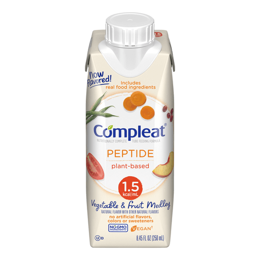Compleat® Peptide 1.5 Cal Plant-Based Tube Feeding Formula, 8.45-ounce carton | Quantity - 1x CS