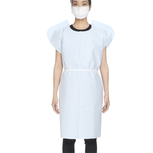 McKesson Exam Gown, Large, Blue | Quantity - 1x CS