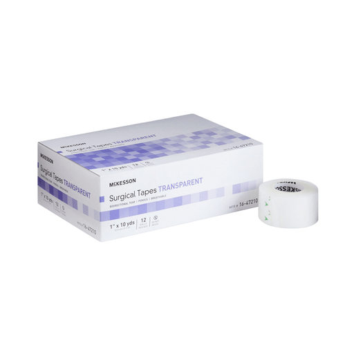McKesson Plastic Medical Tape, 1 Inch x 10 Yard, Transparent | Quantity - 1x RL