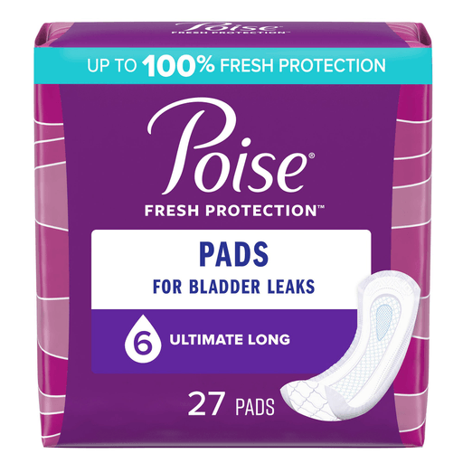 Poise® Bladder Control Pads for Women, Heavy Absorbency, 15.9-Inch Length | Quantity - 1x PK