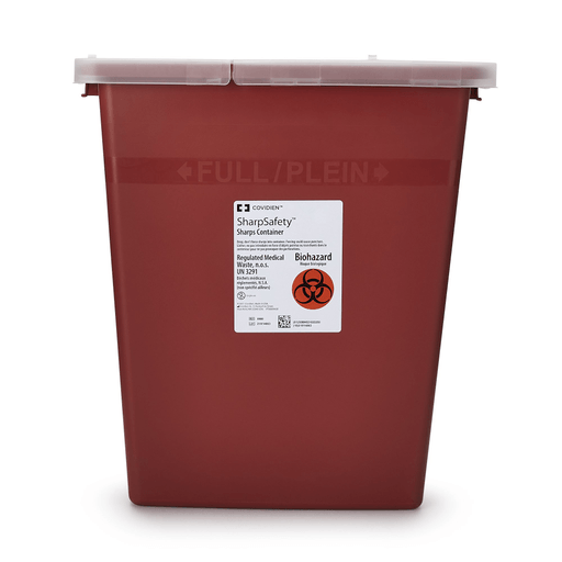 SharpSafety™ Multi-purpose Sharps Container, 8 Gallon, 17½ x 15½ x 11 Inch | Quantity - 1x CS