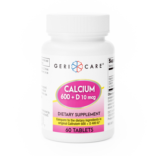 Geri-Care® Calcium 600 + D Dietary Supplement | Quantity - 1x BT