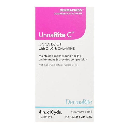 UnnaRite C™ Unna Boot with Calamine and Zinc Oxide, 4 Inch x 10 Yard | Quantity - 1x BX