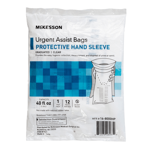 McKesson Urgent Assist Bags with Protective Hand Sleeve | Quantity - 1x EA