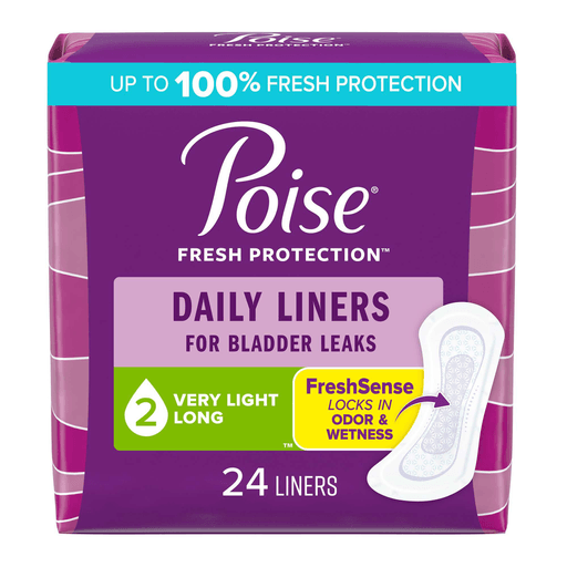 Poise® Bladder Control Pads for Women, Light Absorbency, 8.5-Inch | Quantity - 1x PK