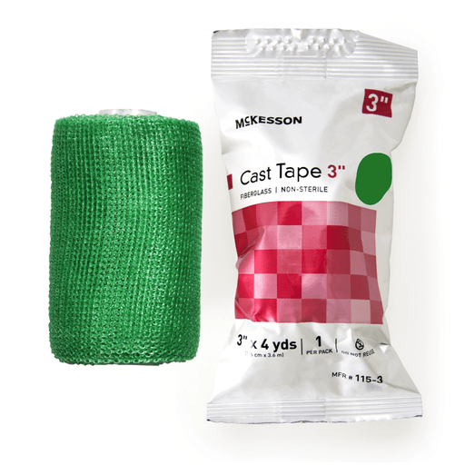 McKesson Green Cast Tape, 3 Inch x 4 Yard | Quantity - 1x BX