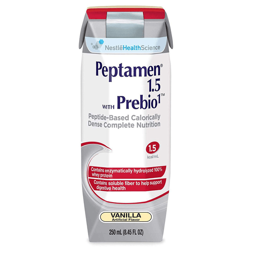 Peptamen® 1.5 with Prebio 1™ Vanilla Peptide-Based Complete Nutrition, 250 mL | Quantity - 1x CS