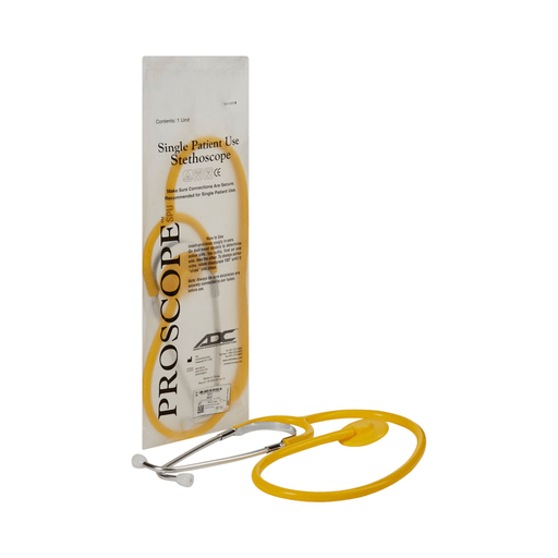 Proscope Disposable Stethoscope, Binaural, Yellow, 22 Inch | Quantity - 1x EA