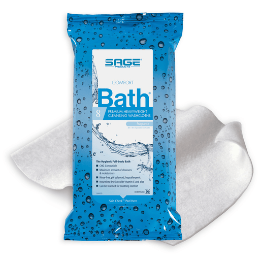 Comfort Bath® Cleansing Washcloths, Heavyweight, Soft Pack | Quantity - 1x PK