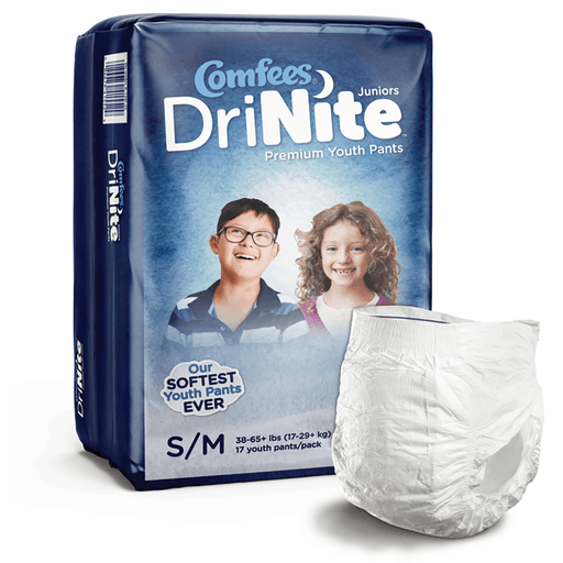 Comfees® DriNite® Juniors Absorbent Underwear, Small / Medium | Quantity - 1x BG