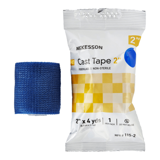 McKesson Blue Cast Tape, 2 Inch x 4 Yard | Quantity - 1x BX
