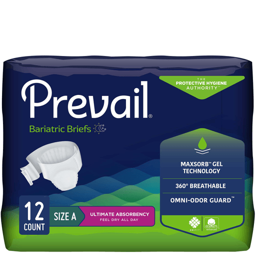 Prevail® Bariatric Ultimate Absorbency Incontinence Brief, Size A | Quantity - 1x BG
