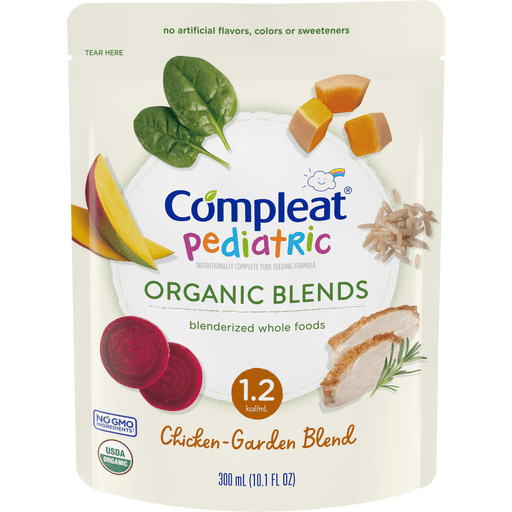Compleat® Pediatric Organic Blends Tube Feeding Formula, Chicken-Garden, Non-GMO | Quantity - 1x EA