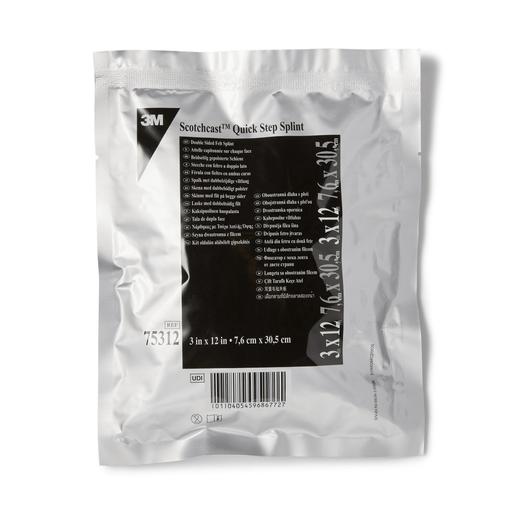 3M™ Scotchcast™ Quick Step Double Sided Felt Padded Splint, 3 x 12 Inch | Quantity - 1x CS