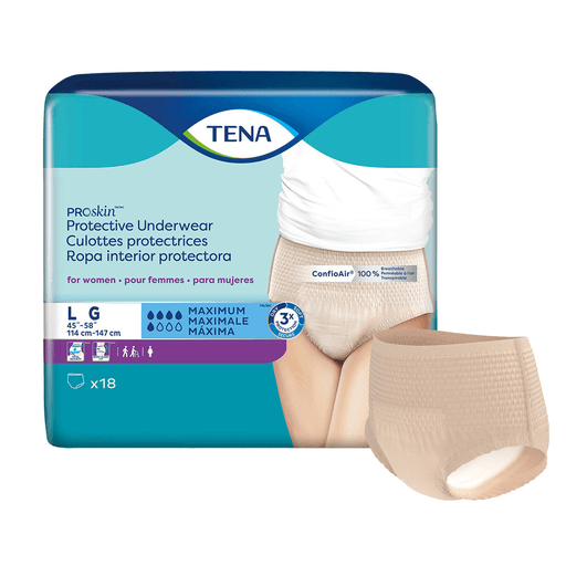 Tena® ProSkin™ Maximum Absorbent Underwear for Women, Large | Quantity - 1x CS
