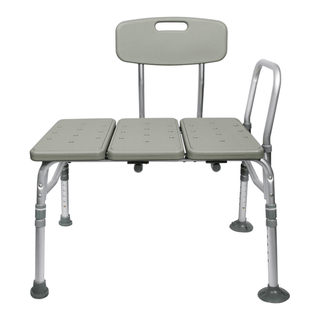 McKesson Aluminum Transfer Bench with Reversible Back | Quantity - 1x EA
