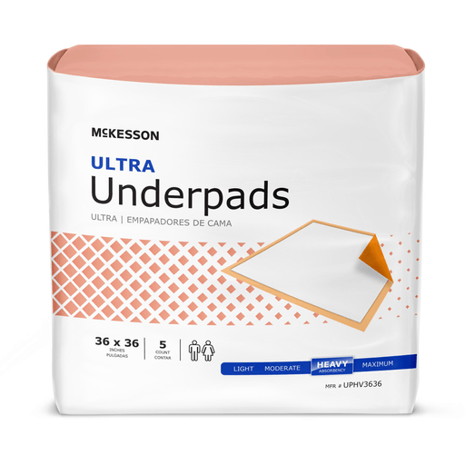 McKesson Ultra Heavy Absorbency Underpad, 36 x 36 Inch | Quantity - 1x CS