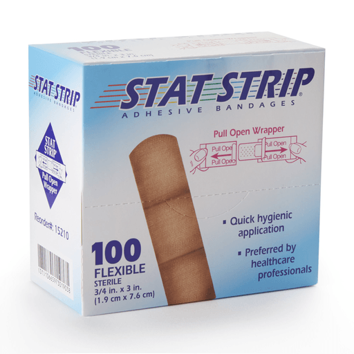 American® White Cross Stat Strip® Adhesive Strip, 3/4 x 3 Inch | Quantity - 1x CS
