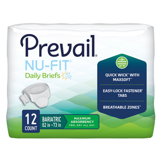 ProCare Unisex Adult Incontinence Brief, Heavy Absorbency, White, 2-XL | Quantity - 1x CS