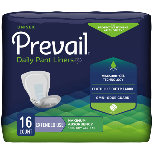 Prevail® Daily Pant Liners Moderate Absorbency Incontinence Liner, 28 Inches | Quantity - 1x PK