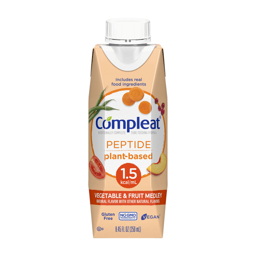 Compleat® Peptide 1.5 Cal Plant-Based Tube Feeding Formula, 8.45-ounce carton | Quantity - 1x CS